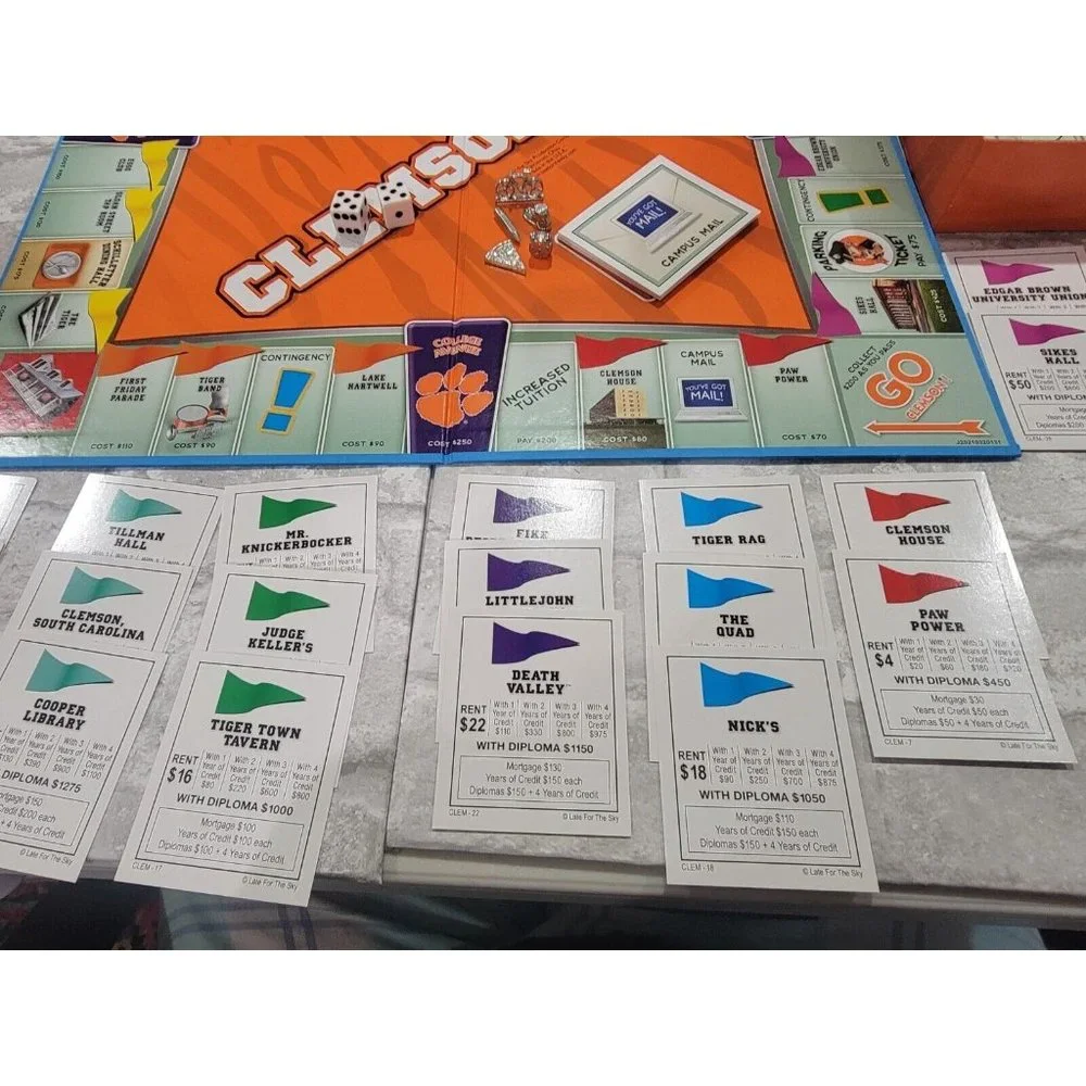 Late for the Sky clemsonopoly monopoly
